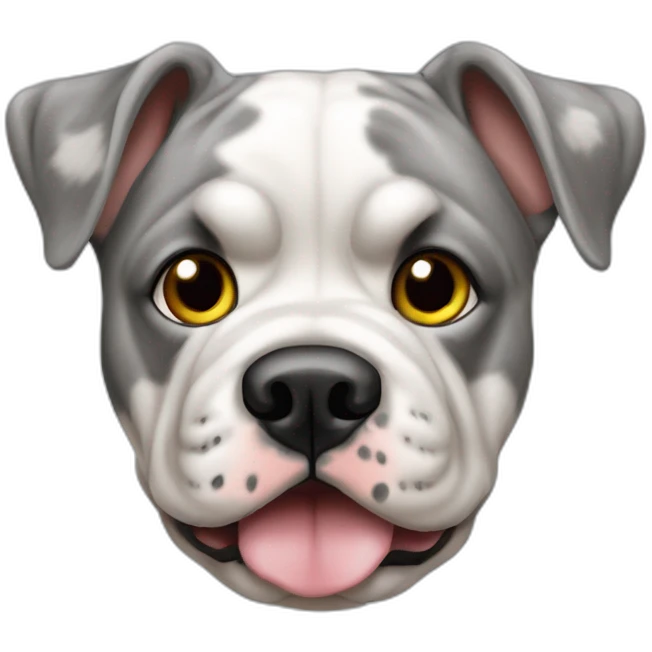 Merle english buldog emoji