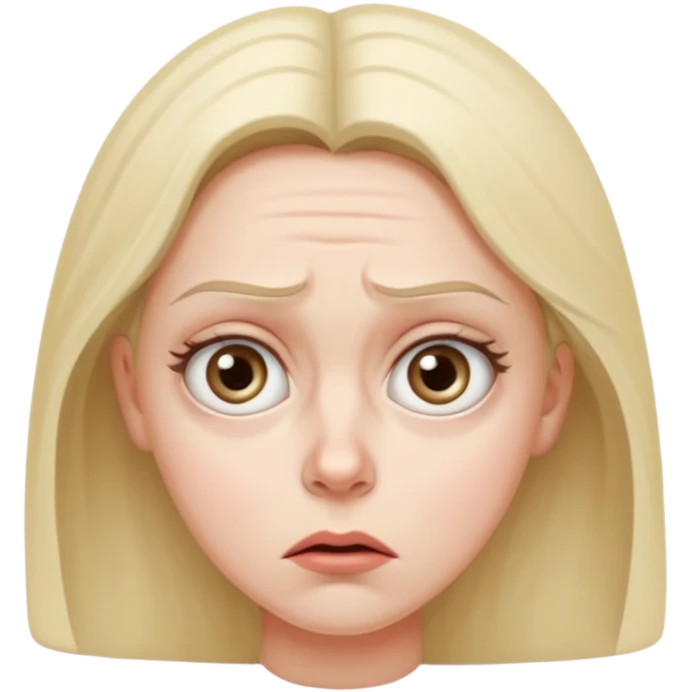  confused and weirided out woman emoji