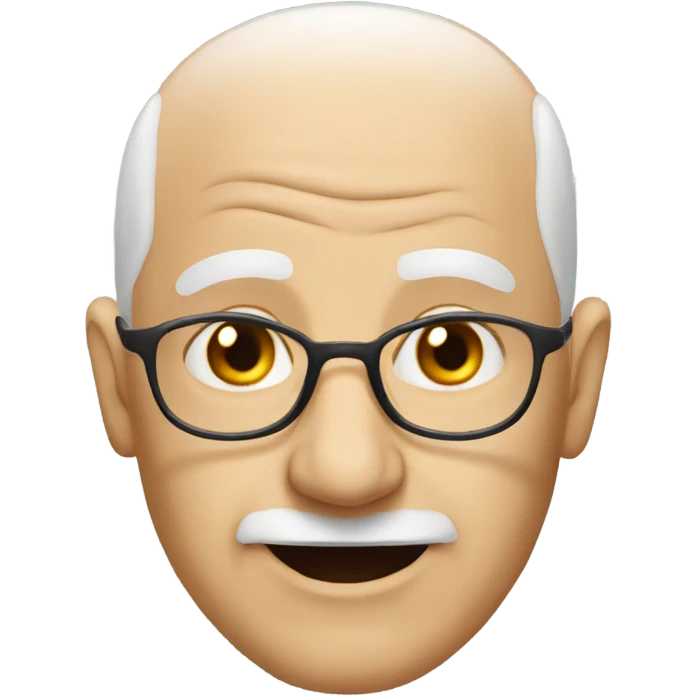bald old man emoji