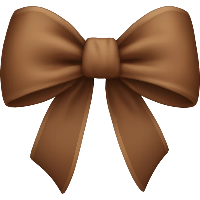 brown bow  emoji