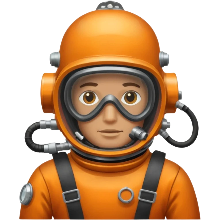 Buceador comercial trabajando, soldando una estructura metalica bajo agua emoji