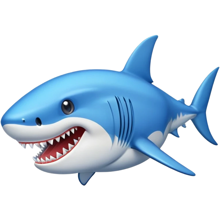 Tiburón con tenis azules emoji