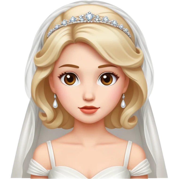 Blushing bride emoji