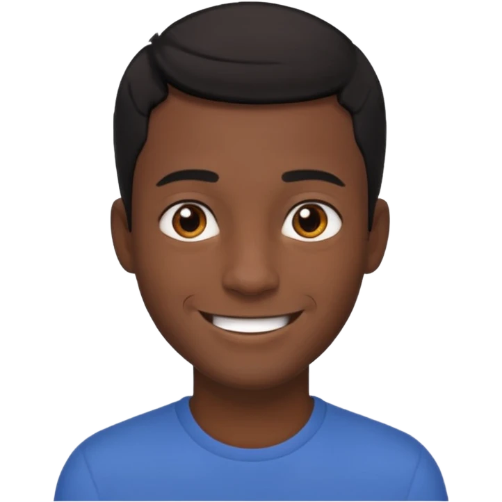 portrait of a dark-skinned male emoji