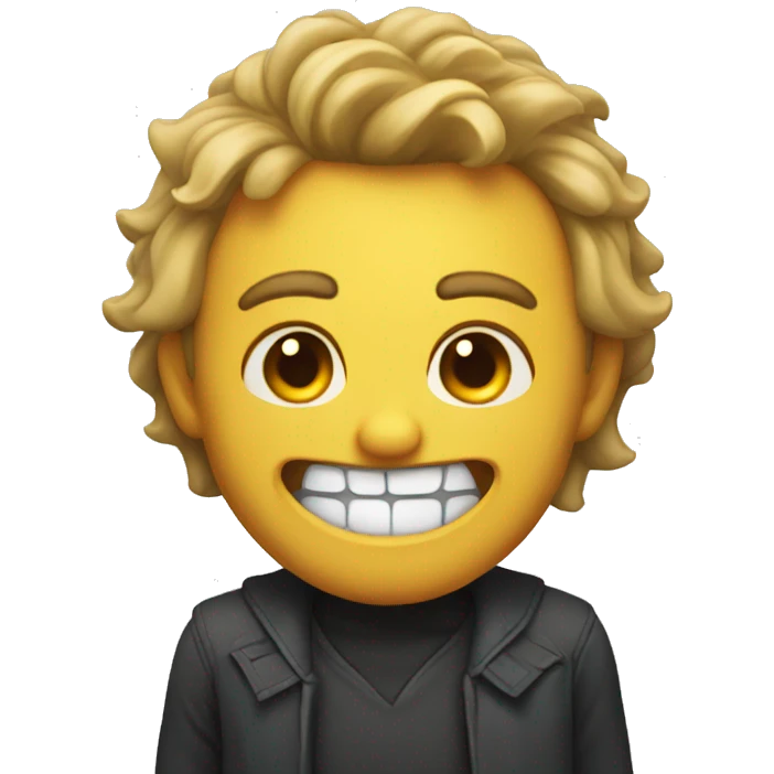 Scary grin emoji