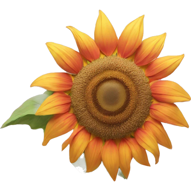 sunflower pink orange and yellow emoji