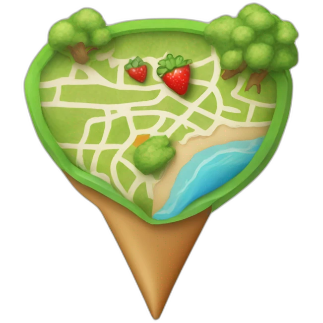 map marker that category food emoji