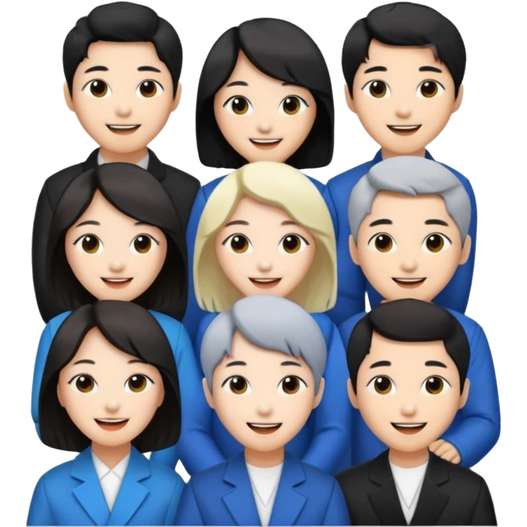 Create photos of cute 7 Korean singers emoji