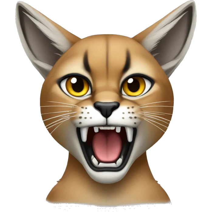 Caracal n being angry emoji