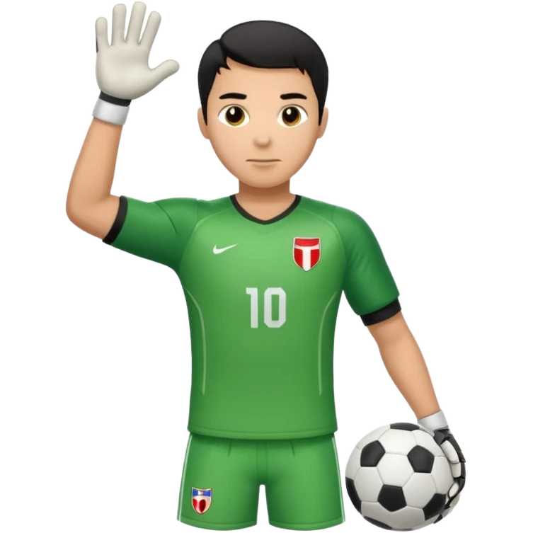 Goalkeeper football emoji