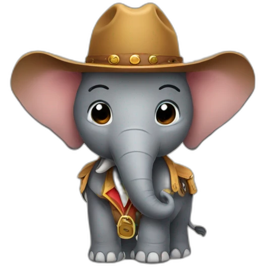 elephant cowboy emoji