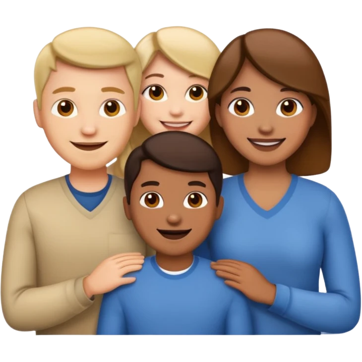 Make a family emoji, 3 people emoji