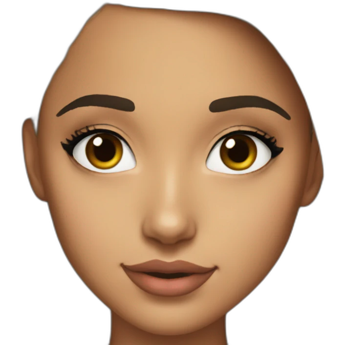 Ariana grande real face  emoji