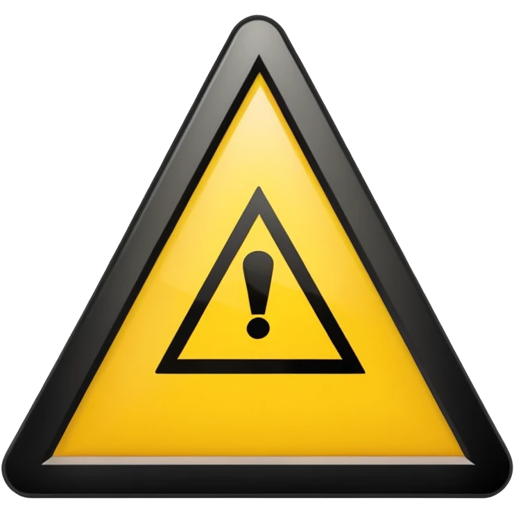 yellow warning triangle with 5 min in the middle emoji