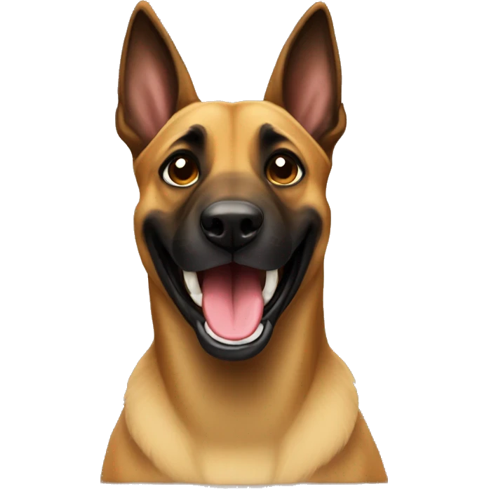 Malinois smiling emoji