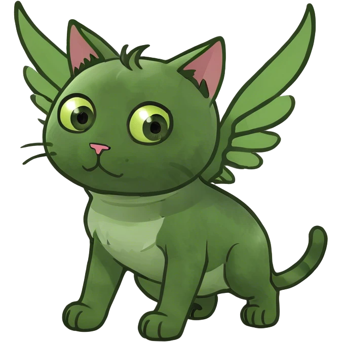 Cat with wings emoji