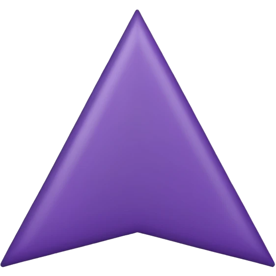 Bandera triangular morada emoji