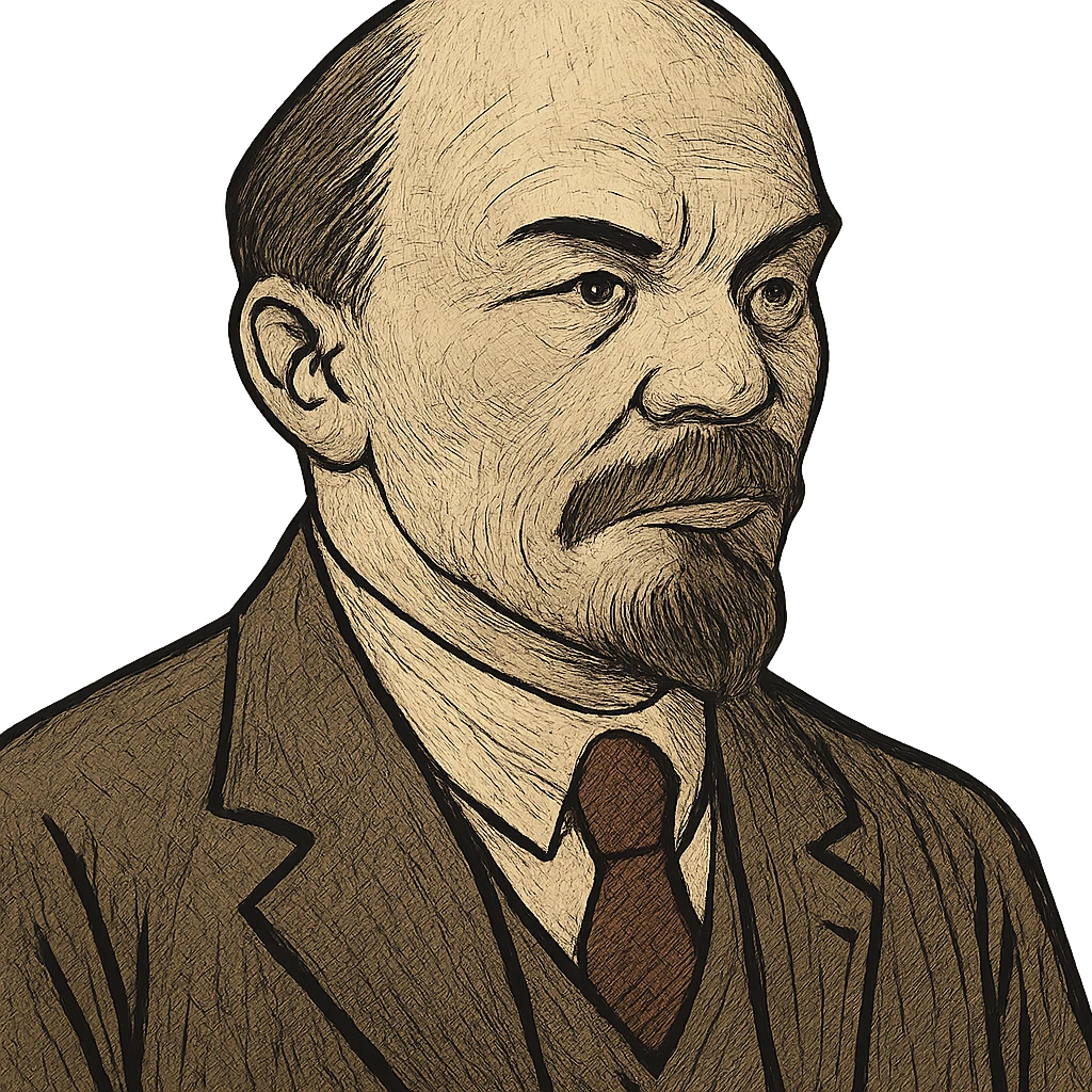ukiyo-e style portrait of Lenin emoji