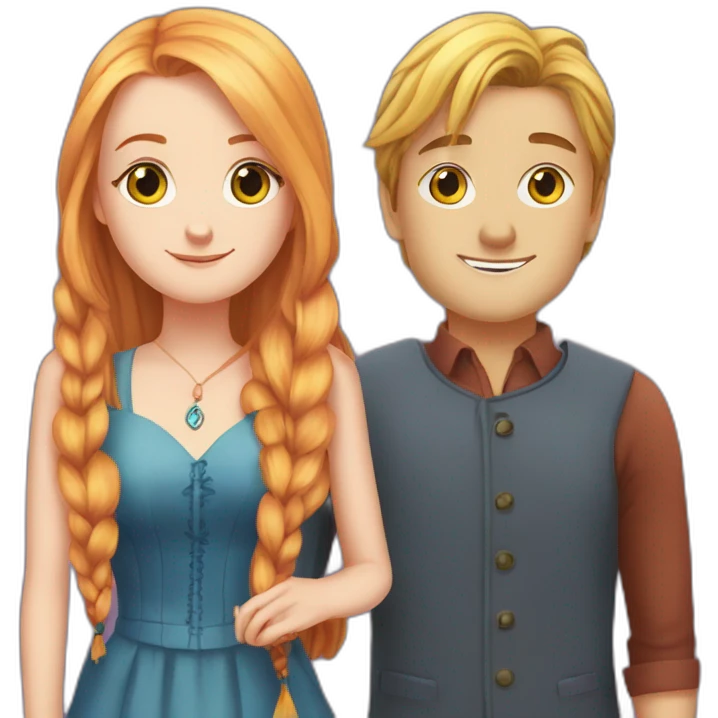 Ginny weasley couple avec Luna lovegood emoji