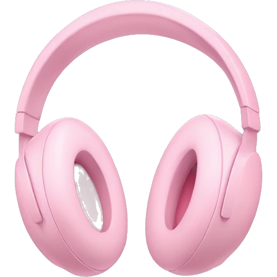 light pink apple max headphones emoji