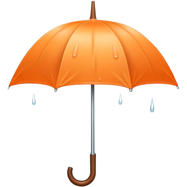 peach orange umbrella under rain emoji