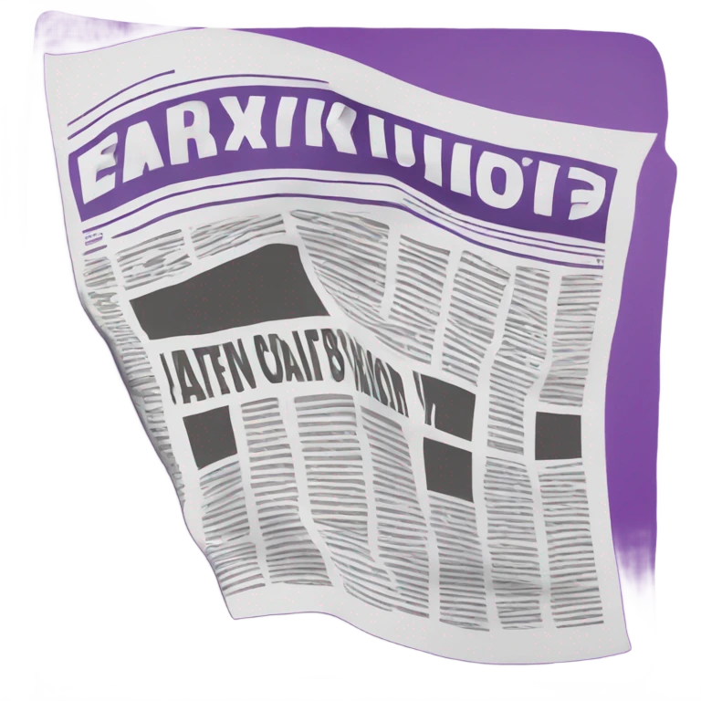 Purple newspaper emoji