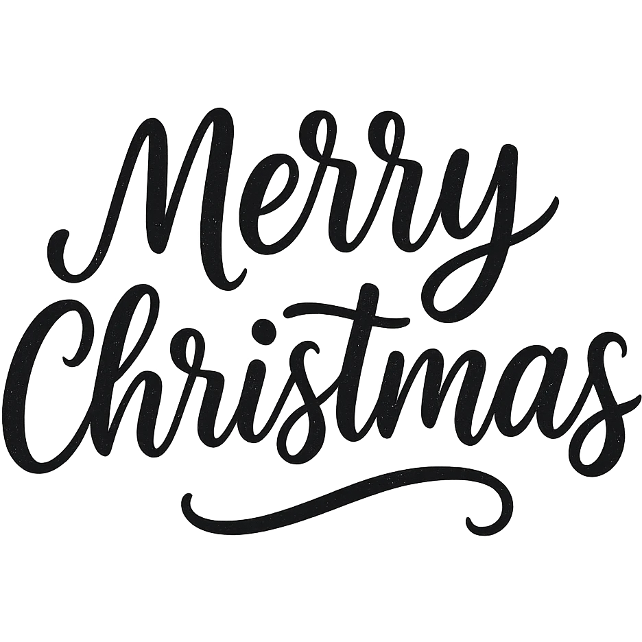 Merry christmas text, remove background emoji