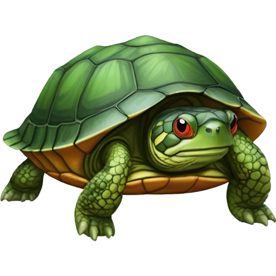 Red-eared slider turtle emoji