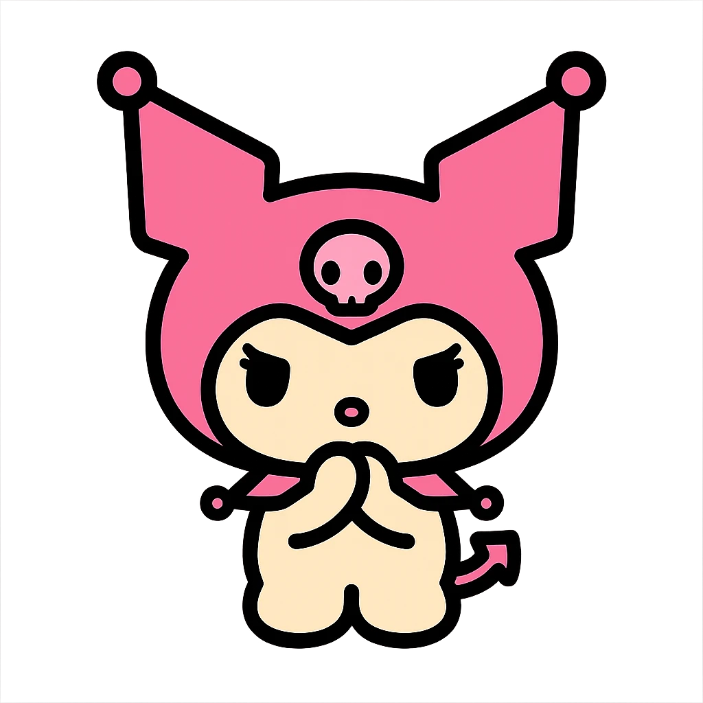 pink Kuromi icon emoji