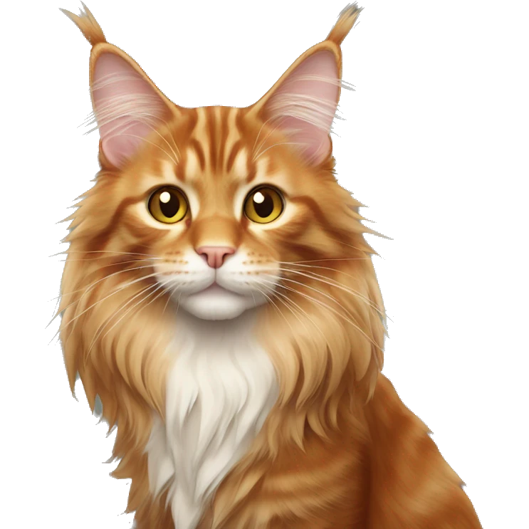 ginger maine coon cat emoji