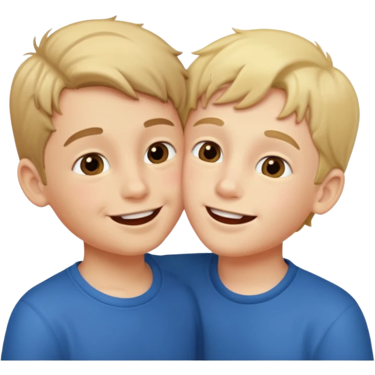 Produce me a emoji where two boys kissing emoji