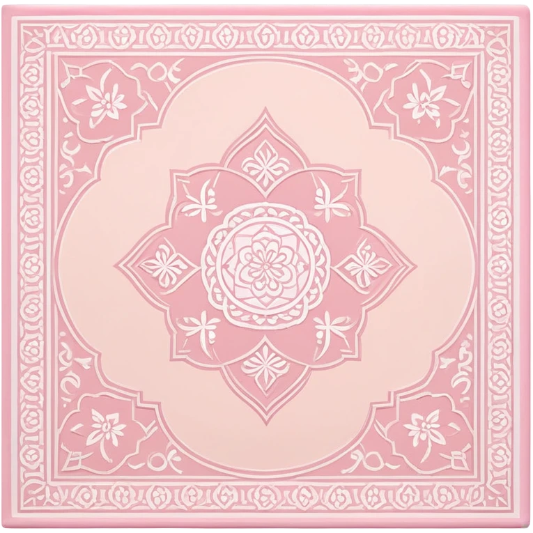 islamic prayer mat soft pink  emoji