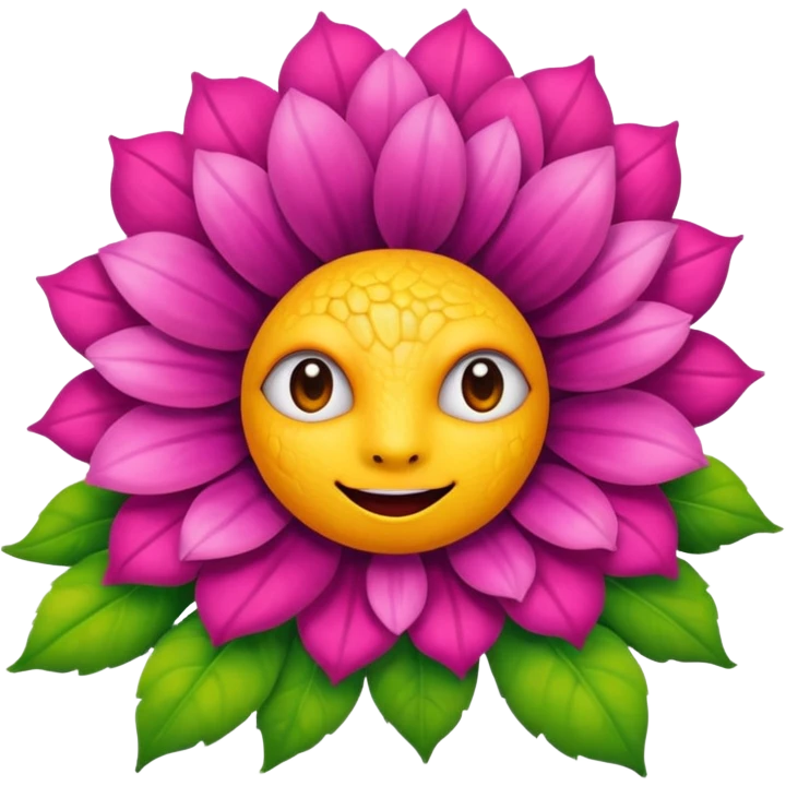 Çiçek canavarı emoji