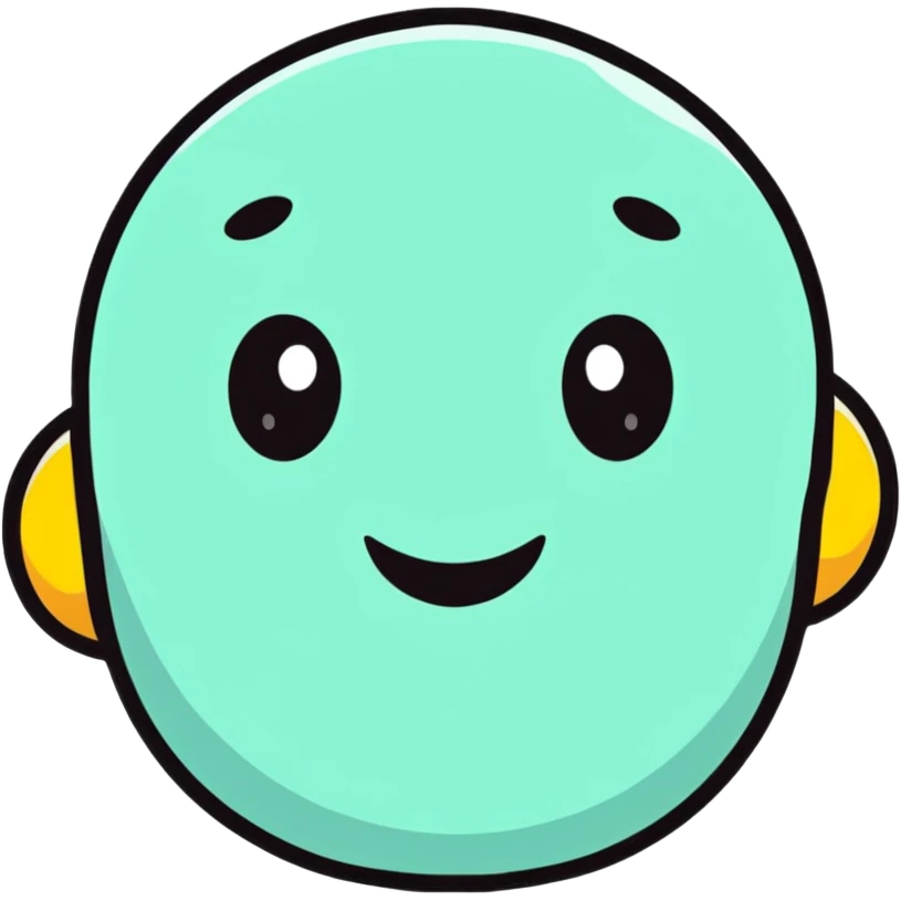 cartoon sticker of a lusty face with exaggerated expression emoji