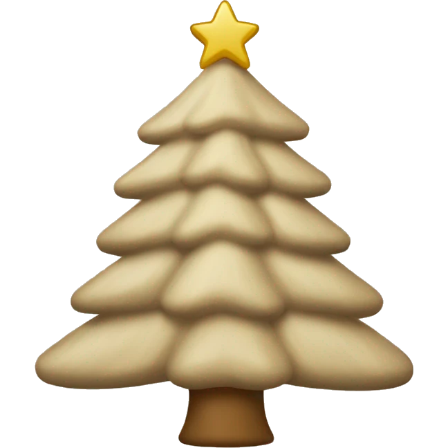 old money beige christmas tree emoji