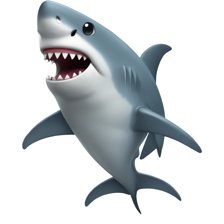 Shark with a tutu  emoji