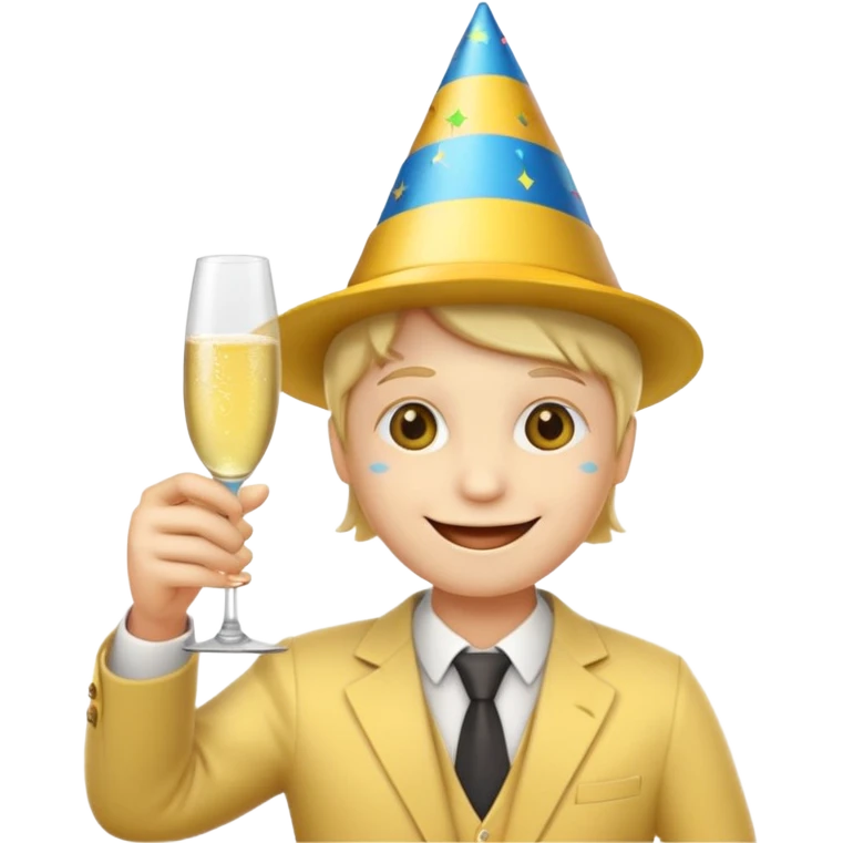 2026 happy new year yellow faced emoji emoji
