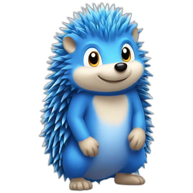 blue hedgehog emoji