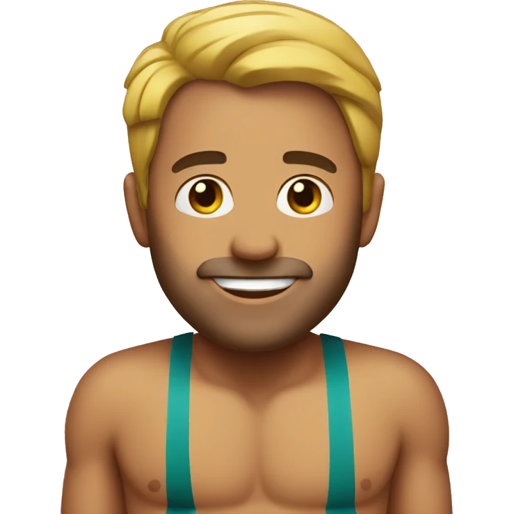 Man wearing bikini emoji