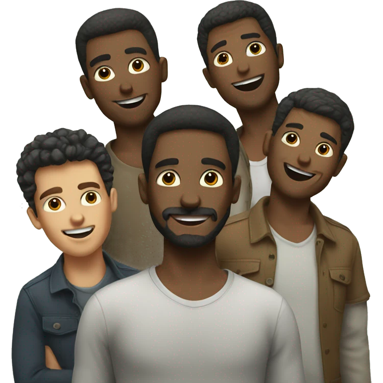 playful group of men emoji