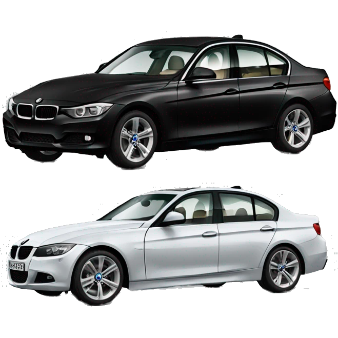 BMW 3 series black emoji