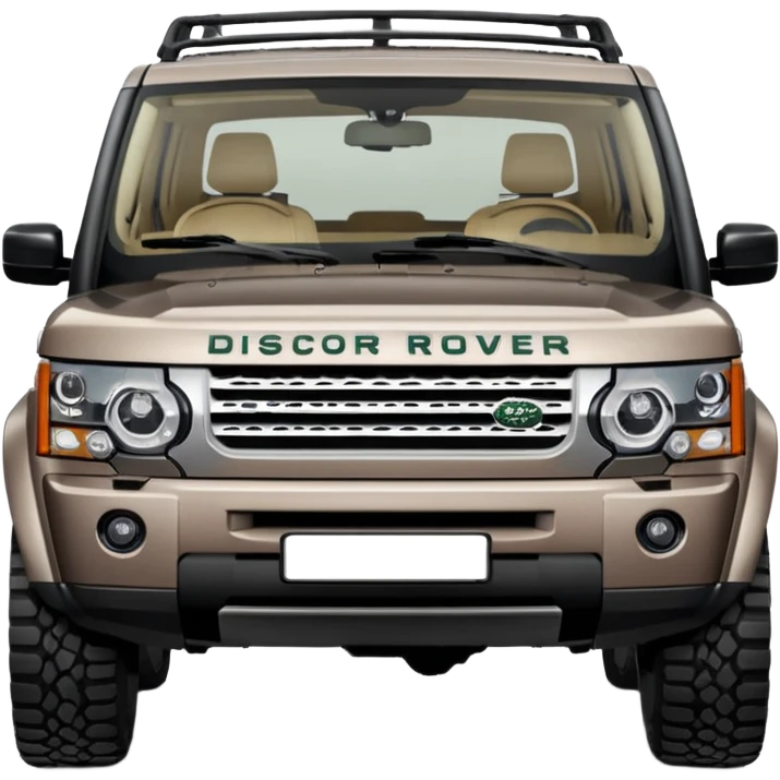 Grey-brown Land Rover Discovery emoji
