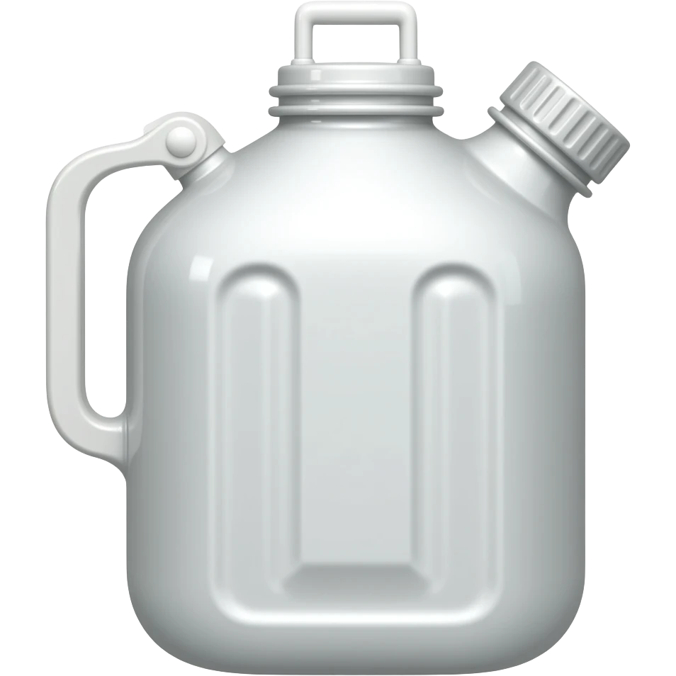 White Aluminum water canister emoji