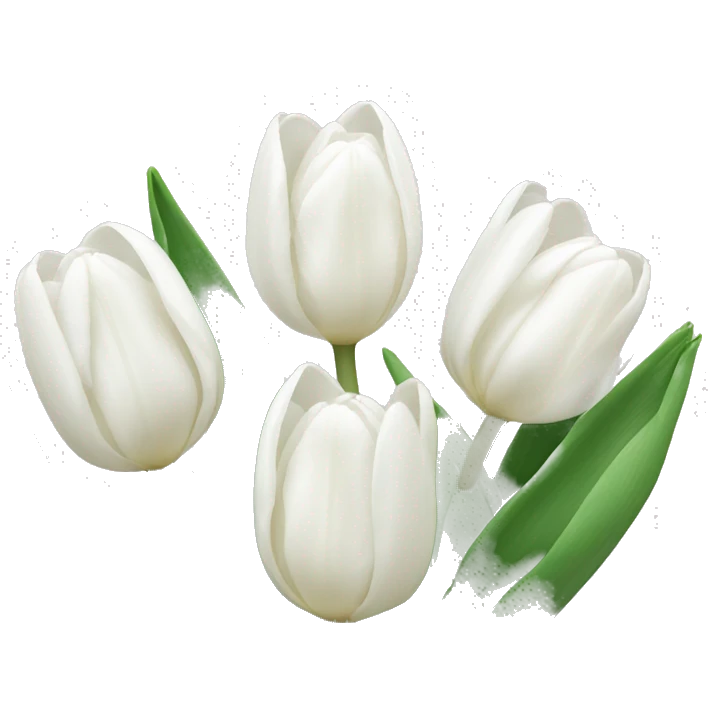 White Tulips emoji