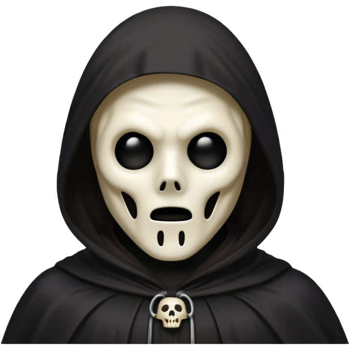 Ghostface from Scream with a spooky expression emoji