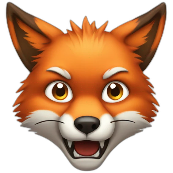 angry fox emoji