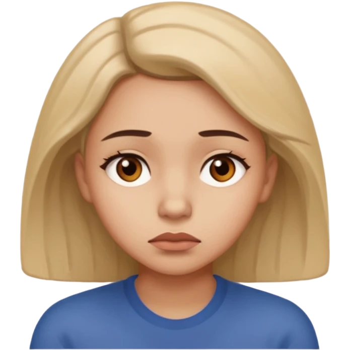 overthinking female emoji