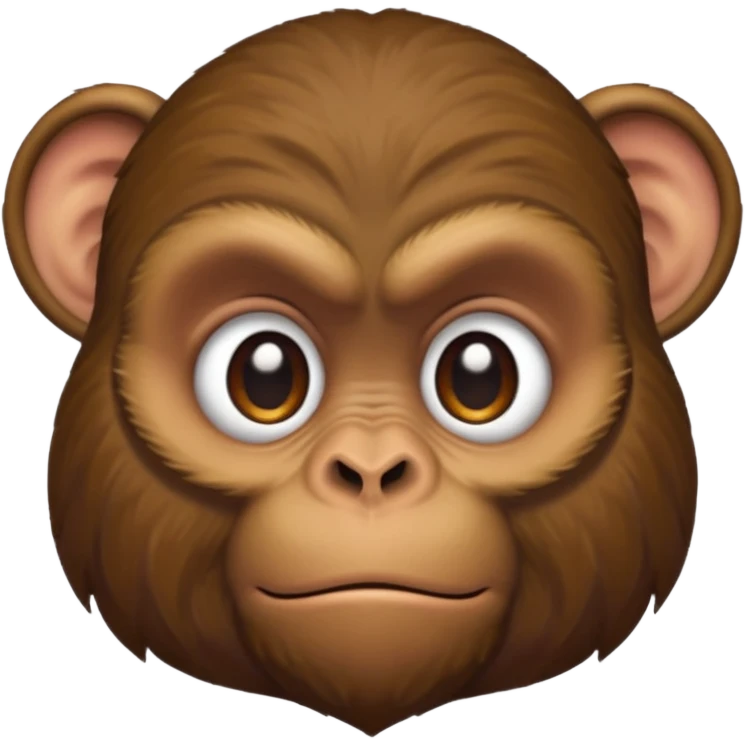 Grumpy monkey emoji