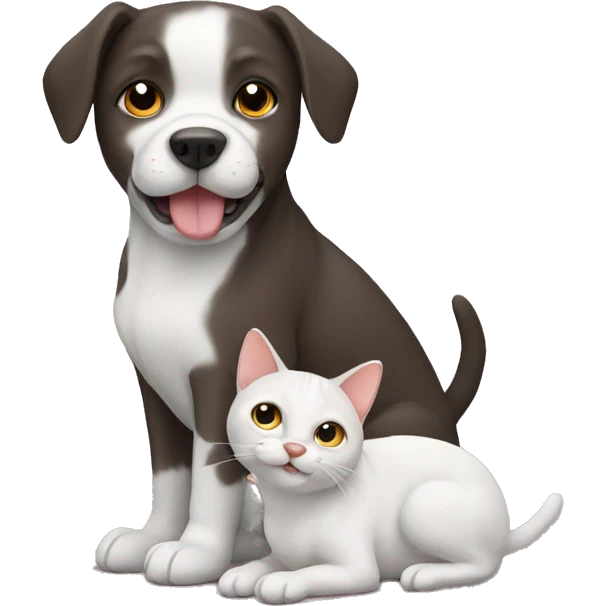 dog with cat emoji