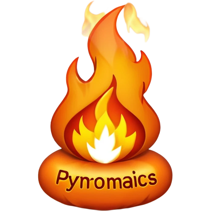 Can you make Christmas decorations cooperative with fire and have the text pyromaniacs  emoji